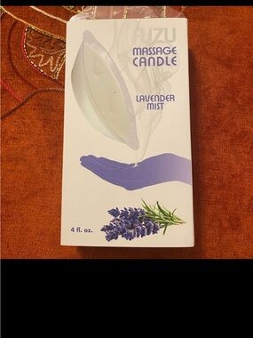 Lavender Mist Massage Candle – White